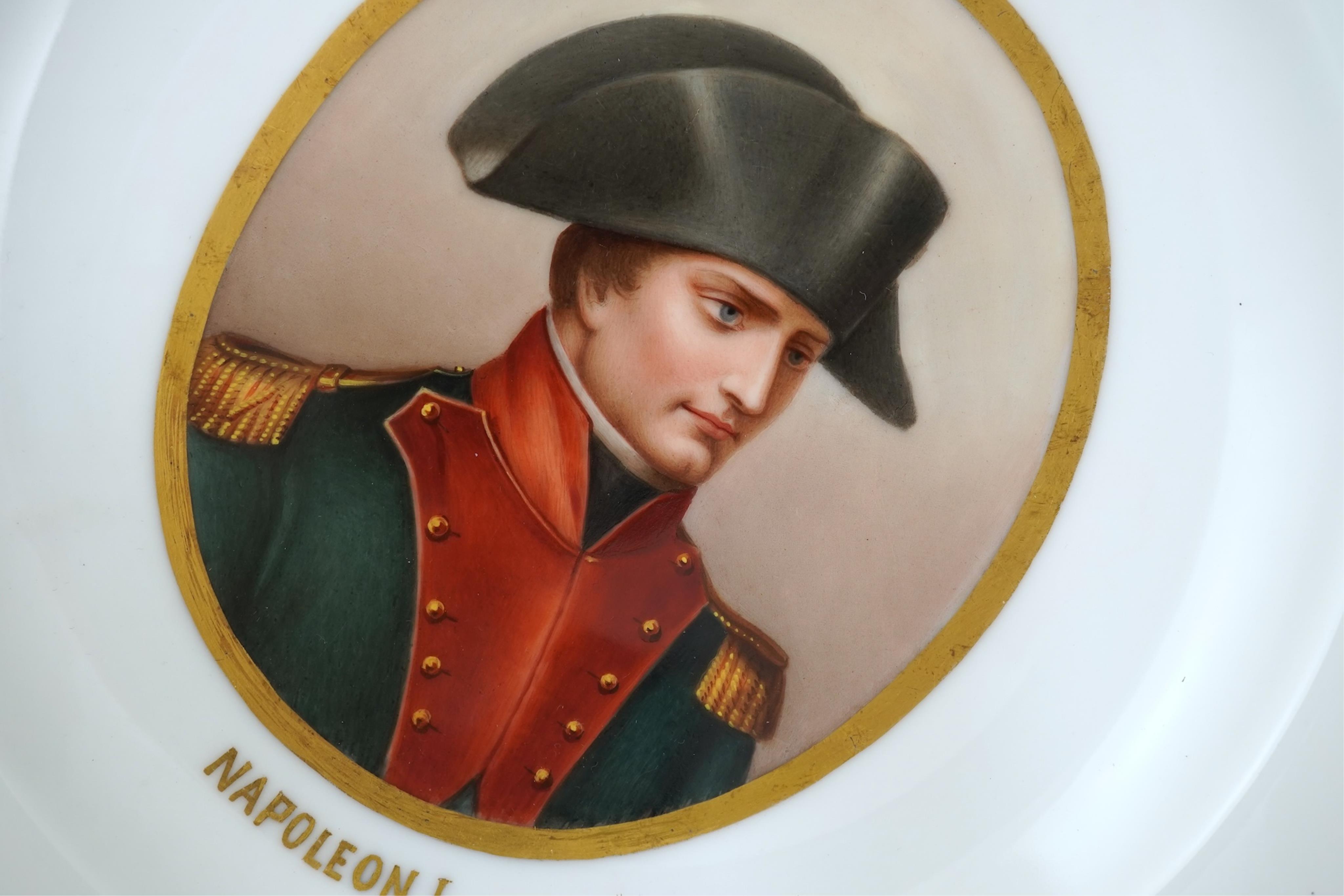 A pair of Vienna style porcelain plates, late 19th century